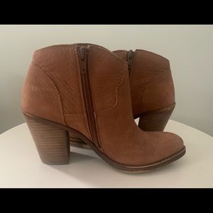 REAL LEATHER LUCK BRAND BOOTS